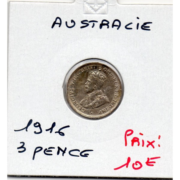 Australie 3 pence 1916 Sup+, KM.24 Georges V