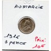 Australie 3 pence 1916 Sup+, KM.24 Georges V