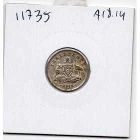 Australie 3 pence 1916 Sup+, KM.24 Georges V
