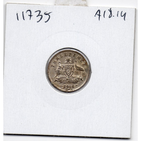 Australie 3 pence 1916 Sup+, KM.24 Georges V