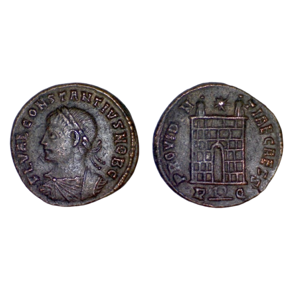 AE3 Constance II (326) Ric 290 PROVIDENTIAE CAESS Rome