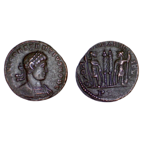 AE3 Constance II (330) Ric 240 GLORIA EXECITVS Lyon