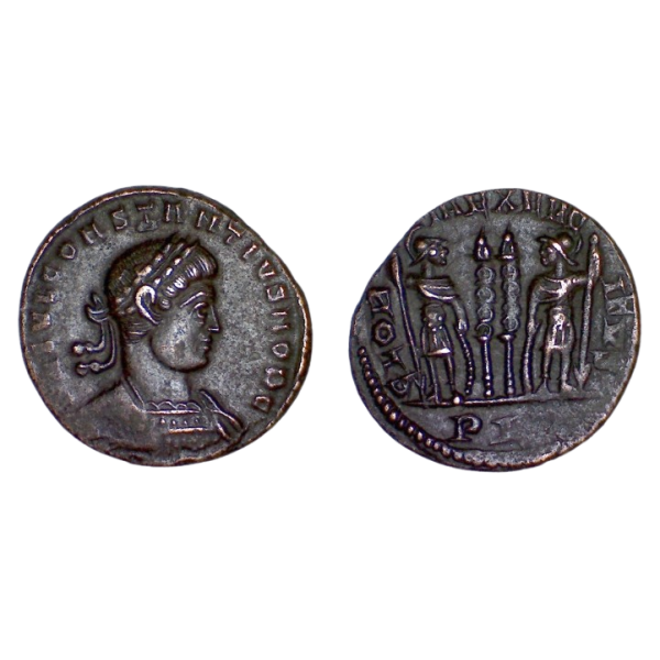 AE3 Constance II (330) Ric 240 GLORIA EXECITVS Lyon