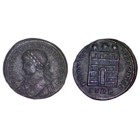 AE3 Constance II (327-328) Ric.506 PROVIDENTIAE CAESS Trèves