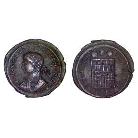 AE3 Constance II (327-328) Ric.506 PROVIDENTIAE CAESS Trèves