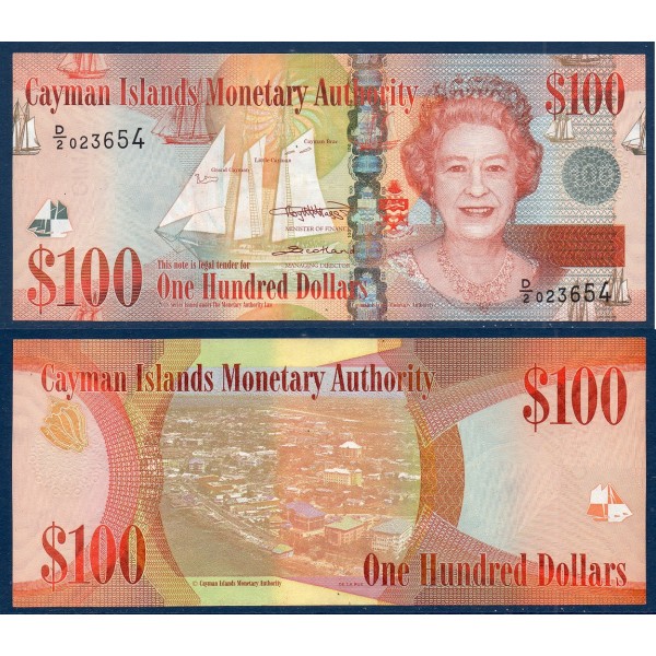 Cayman P.43b TTB Billet de 100 dollars 2018 Georges Town