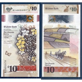 Irlande du nord P.344, TTB Billet de 10 pounds 2018 Rosier Gueldre