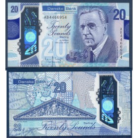 Irlande du nord P.215a, TTB Billet de 20 pounds 2019 Fergusson
