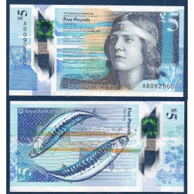 Ecosse P.370, TTB Billet de 5 pounds 2016 Nan Shepherd
