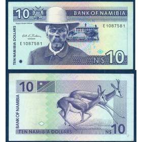 Namibie P.1a, TTB Billet de 10 Dollars 1993