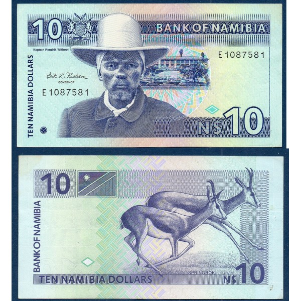 Namibie P.1a, TTB Billet de 10 Dollars 1993