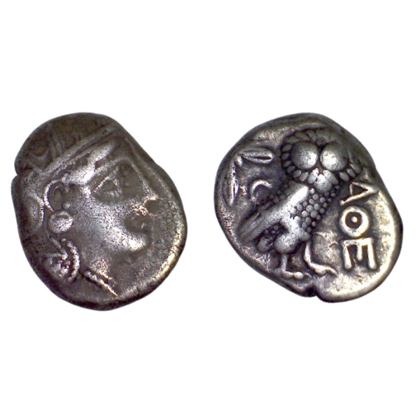 Attique, Athènes Tetradrachme (-250) Athena chouette