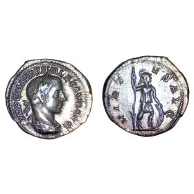 Denier de Sévère Alexandre (230) RIC.182 VIRTVS AVG atelier Rome