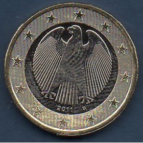 Pièce de 1 Euro Allemagne - 2ème Carte (2007 à nos jours)