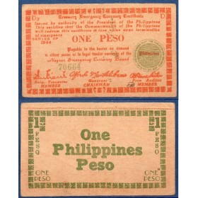 Philippines P.S672, TTB Billet de 1 Peso 1944 Negros