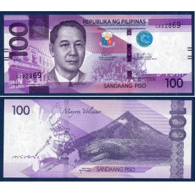 Philippines P.225a, Neuf Billet de 100 Piso 2020 Manuel Roxas