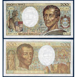 200 Francs Montesquieu TTB 1982 Billet de la banque de France