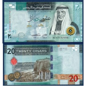 Jordanie P.42a, Neuf Billet de 20 Dinars 2022 Wadi Mujib