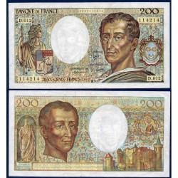 200 Francs Montesquieu TTB+ 1982 Billet de la banque de France