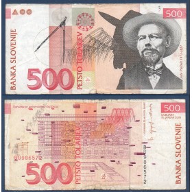 Slovénie P.16c, Billet de 500 Tollarjev 2005 Joze Plecnik