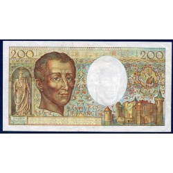 200 Francs Montesquieu TTB+ 1982 Billet de la banque de France