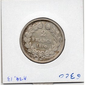 2 Francs Cérès 1870 Sans légende K Ancre TB