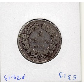 2 Francs Cérès 1871 Petit K TTB- sans légende