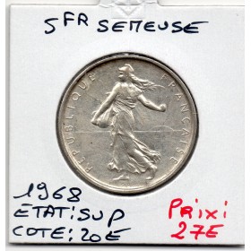 5 francs Semeuse Argent 1968 Sup