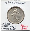 5 francs Semeuse Argent 1968 Sup