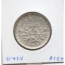 5 francs Semeuse Argent 1968 Sup