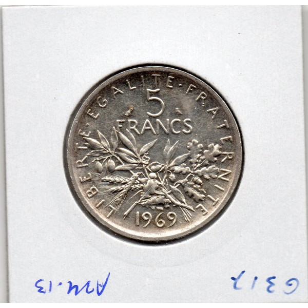 5 francs Semeuse Argent 1969 Sup