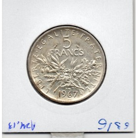 5 francs Semeuse Argent 1967 Sup