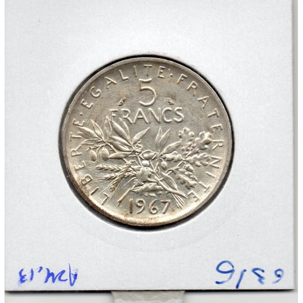5 francs Semeuse Argent 1967 Sup