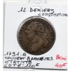 12 denier Constitution Louis XVI 1791 .A Couvent barnabites TTB, Gad.15