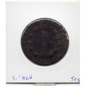 12 denier Constitution Louis XVI 1793 D Lyon TB+ 1er semestre