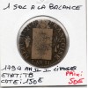 1 sol aux balances An II 1794 I Limoges Arras TB