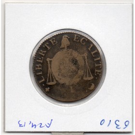 1 sol aux balances An II 1794 I Limoges Arras TB