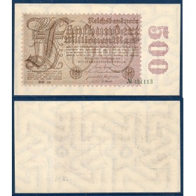 Allemagne P.110d, Sup Billet de 500 millions de Mark 1923