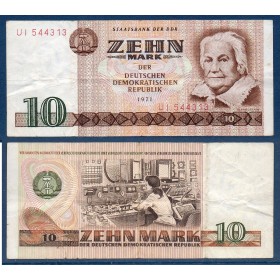 Allemagne RDA P.28a, TTB Billet de 10 Mark 1971 Clara Zetkin