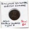 Principauté des Dombes, Gaston d'Orleans (1630) double Tournois Type 7
