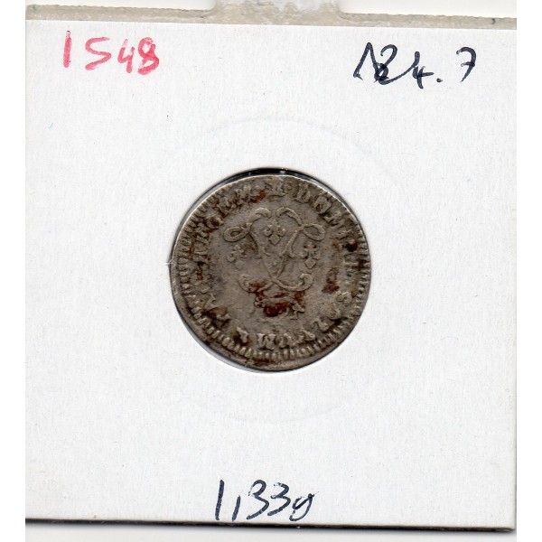 4 Sols au 2L 1692 A Paris Louis XIV reformé TB