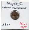 Obole bourgeoise Philippe IV (1311) TTB