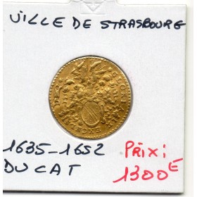 Alsace, Ville de Strasbourg, Ducat d'or (1635-1652) TTB