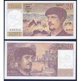 20 Francs Debussy, Spl, 1983 Billet de la banque de France
