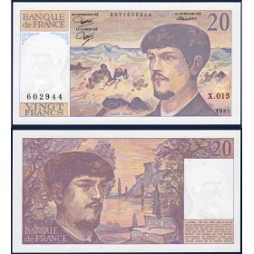 20 Francs Debussy, Neuf, 1985 Billet de la banque de France