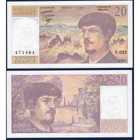 20 Francs Debussy, Neuf, 1987 Billet de la banque de France