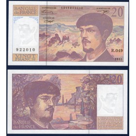 20 Francs Debussy, Neuf, 1995 Billet de la banque de France
