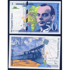 50 Francs St Exupéry, Spl+, 1997 Billet de la banque de France
