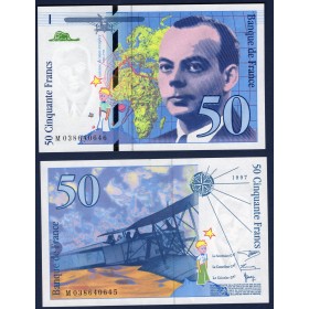 50 Francs St Exupéry, Neuf, 1997 Billet de la banque de France