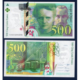 500 Francs Pierre et Marie Curie Neuf 1994 Billet de la banque de France